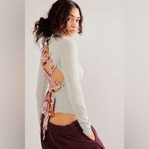 NWOT Free People Straps In Back Bodysuit